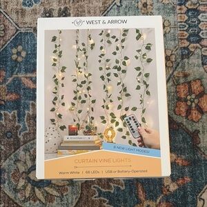 West & Arrow Curtain Vine Lights
